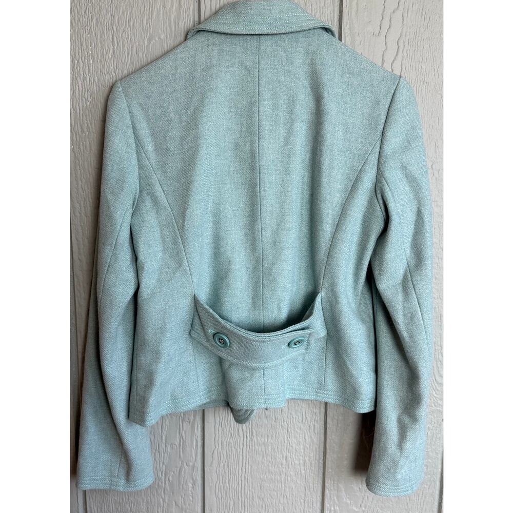 Gap Seafoam Lined Button Down Wool Blend Jacket/B… - image 4